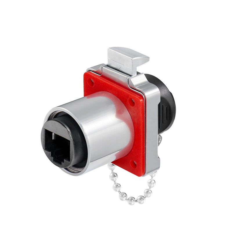 CNLINKO BD-24 RJ45 Connectors, 8P8C Dual Port Connector, Circular Connector for Network Connections, Panel Mount Receptacles Socket, IP68 Waterproof Connector, M24 Signal Connectors (RJ45 Set) - Image 3